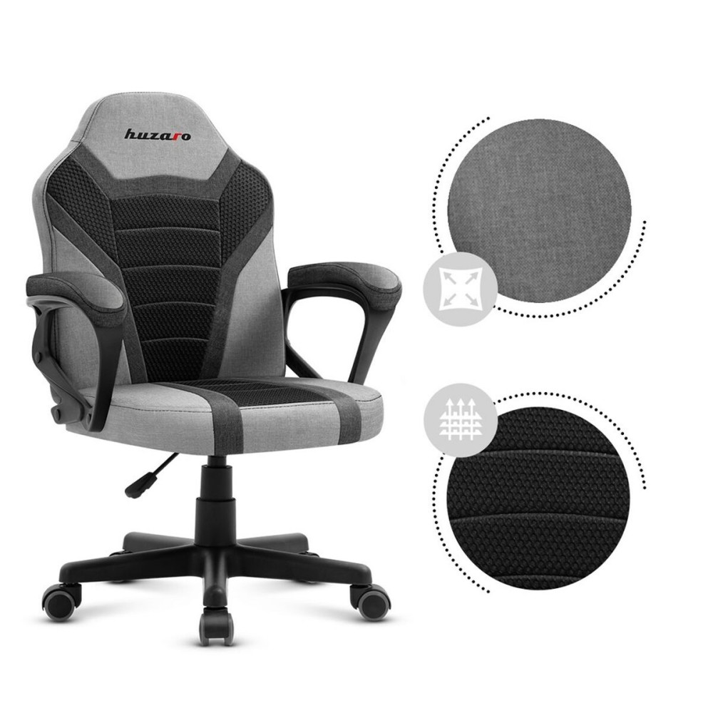 Gaming-Stuhl Huzaro Ranger 1.0 Grey Mesh Schwarz/Grau