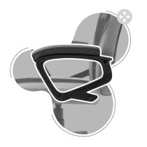 Gaming-Stuhl Huzaro Ranger 1.0 Grey Mesh Schwarz/Grau