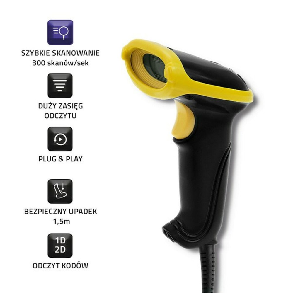 Lecteur de Codes Barres Qoltec 50867
