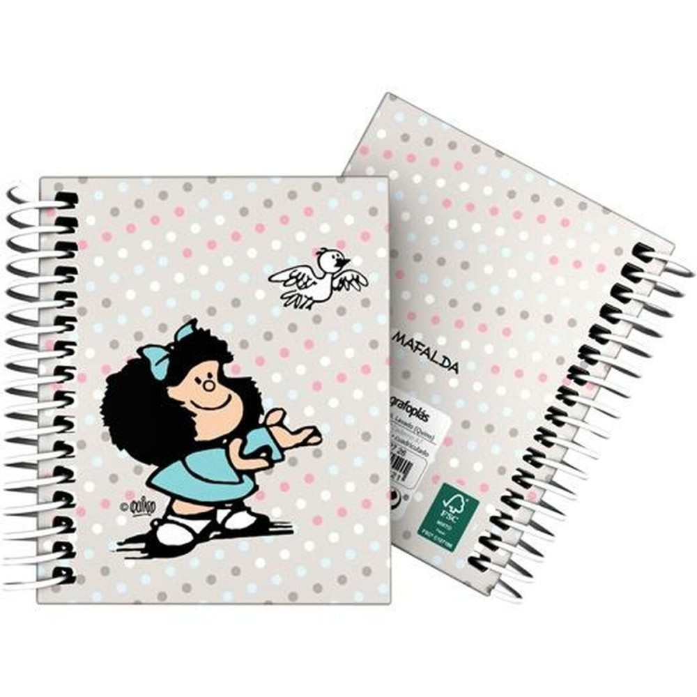 Notizbuch Mafalda Bird Bunt A7 100 Blatt