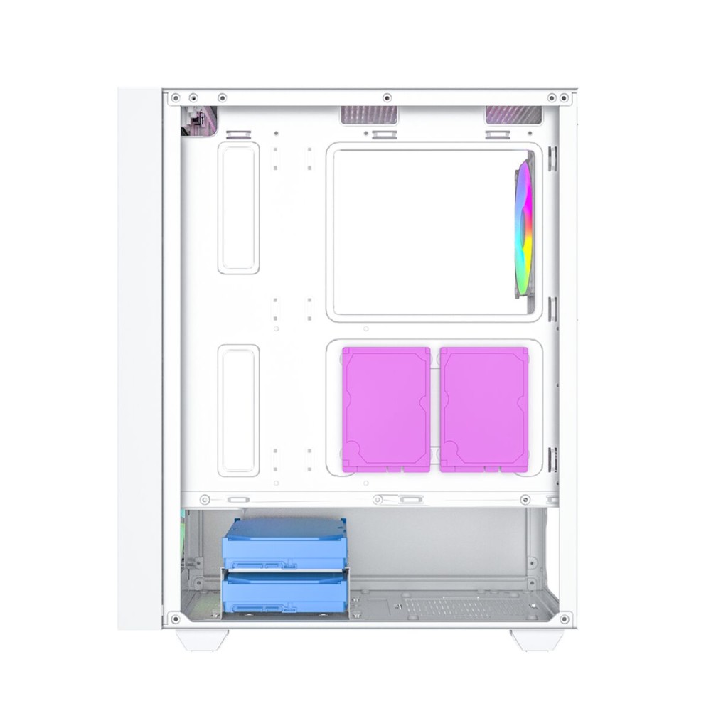 ATX Semi-tower Box GEMBIRD Fornax 4000W ARGB White Multicolour