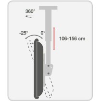 Support plafond pour TV Techly ICA-CPLB 946L 70" 37"