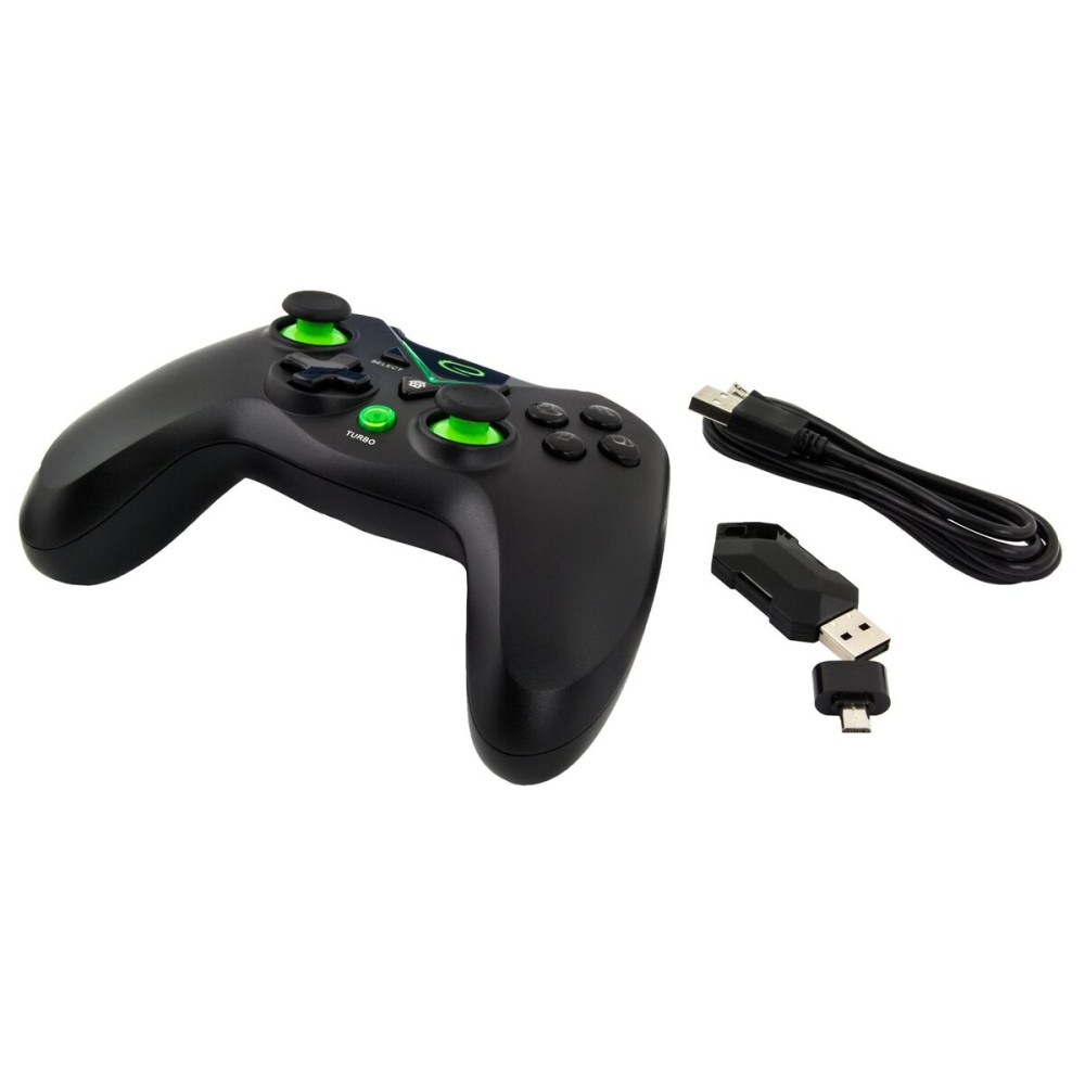 Contrôle des jeux Esperanza EGG112K Noir Vert Microsoft Xbox One PC PlayStation 3