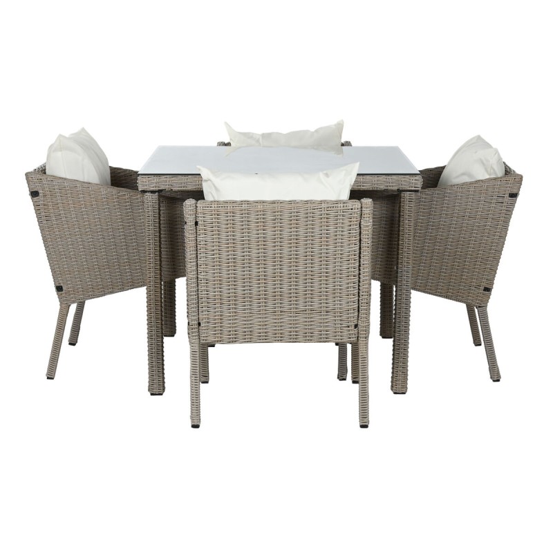 Tisch-Set mit 4 Stühlen Home ESPRIT 90 x 90 x 72 cm