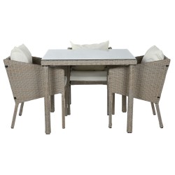 Ensemble Table + 4 Chaises Home ESPRIT 90 x 90 x 72 cm