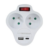 Steckdosenleiste Esperanza ELK311W 2 Stecker
