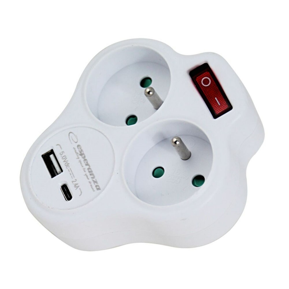 Steckdosenleiste Esperanza ELK311W 2 Stecker
