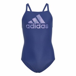 Swimsuit for Girls Adidas Big Logo Blue