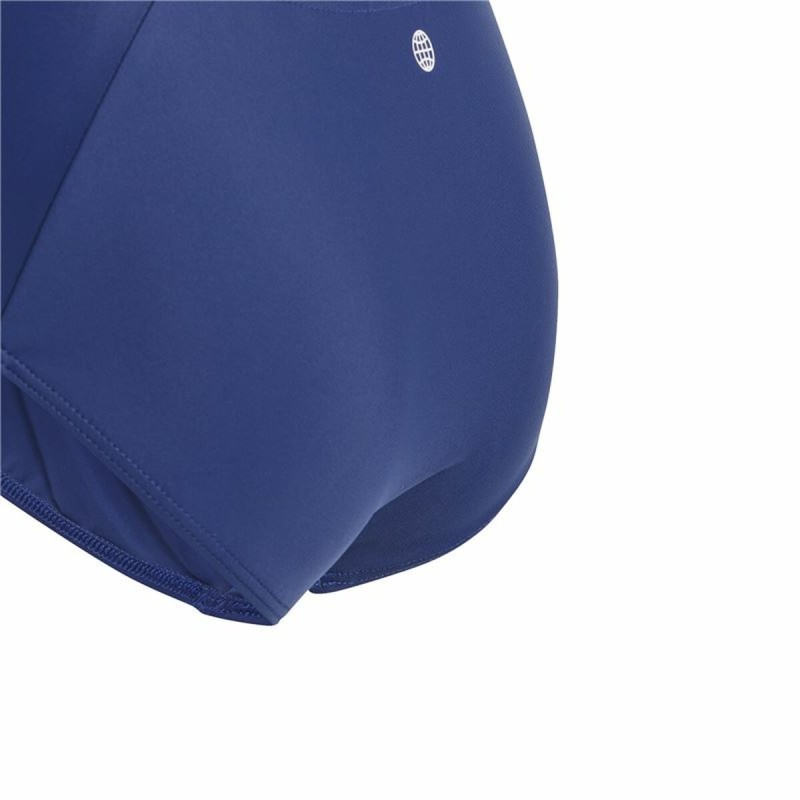 Badeanzug für Mädchen Adidas Big Logo Blau