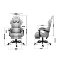 Gaming-Stuhl Huzaro HZ-Force 4.7 White Mesh Weiß Grau