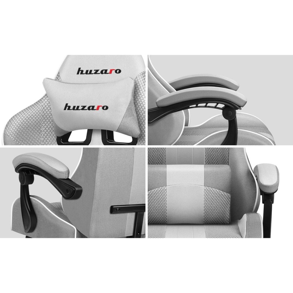 Gaming-Stuhl Huzaro HZ-Force 4.7 White Mesh Weiß Grau