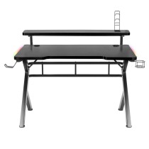 Schreibtisch Gaming Huzaro HZ-Hero 5.0 RGB Schwarz Stahl Carbonfaser 116 x 69,5 x 59 cm
