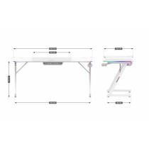 Bureau Huzaro HZ-Hero 4.8 RGB White Blanc