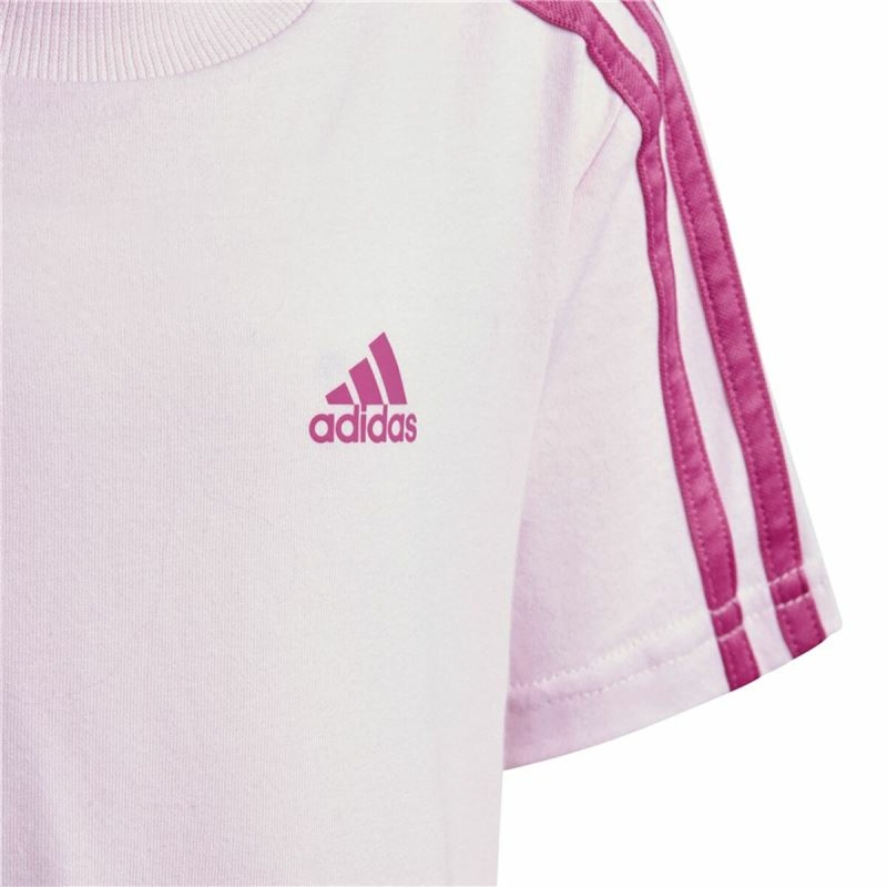 Children's Sports Outfit Adidas 3 Stripes Pink