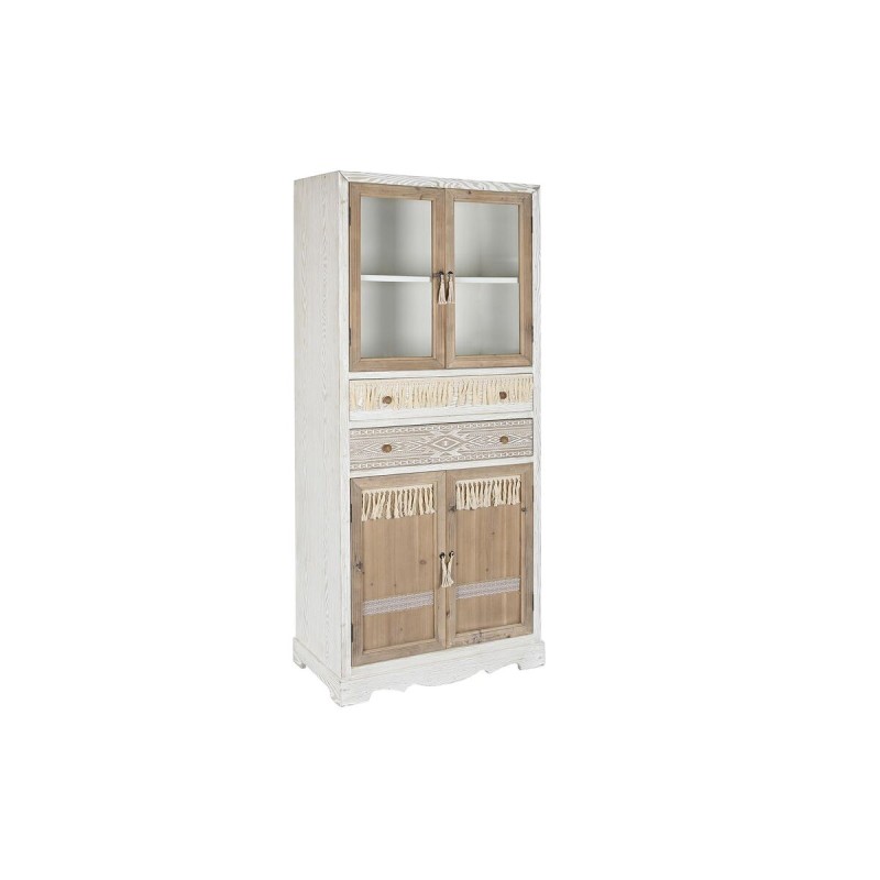 Schrank DKD Home Decor ABETO Weiß (Restauriert B)