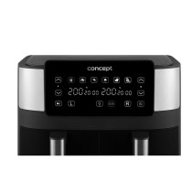 Friteuse à Air Concept FR8000 Noir Argenté 2850 W 8 L