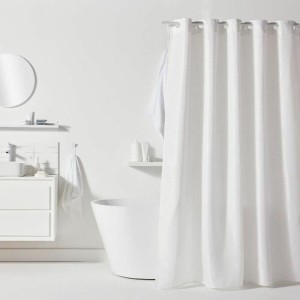 Rideau de Douche TODAY Blanc Polyester 180 x 200 cm (12 Unités)