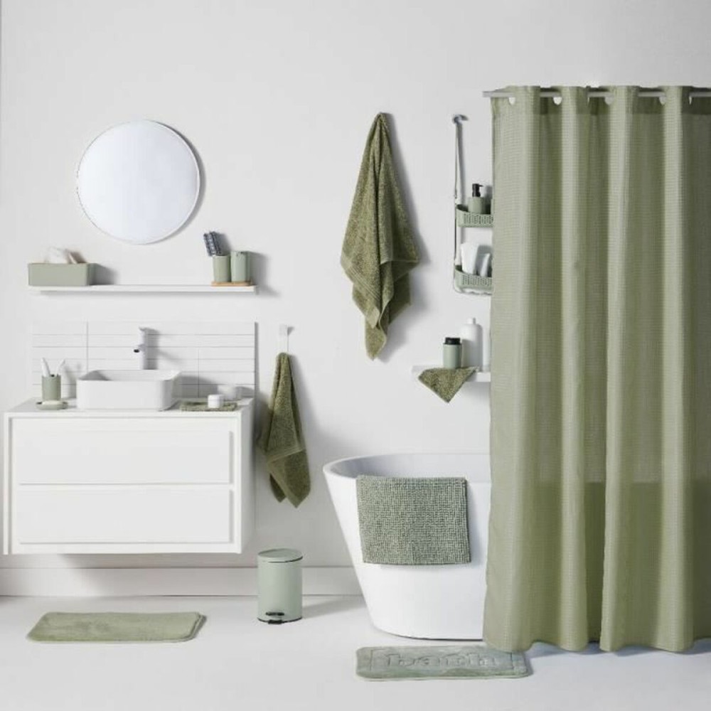 Shower Curtain TODAY Green Vert Polyester 180 x 200 cm (12 Units)