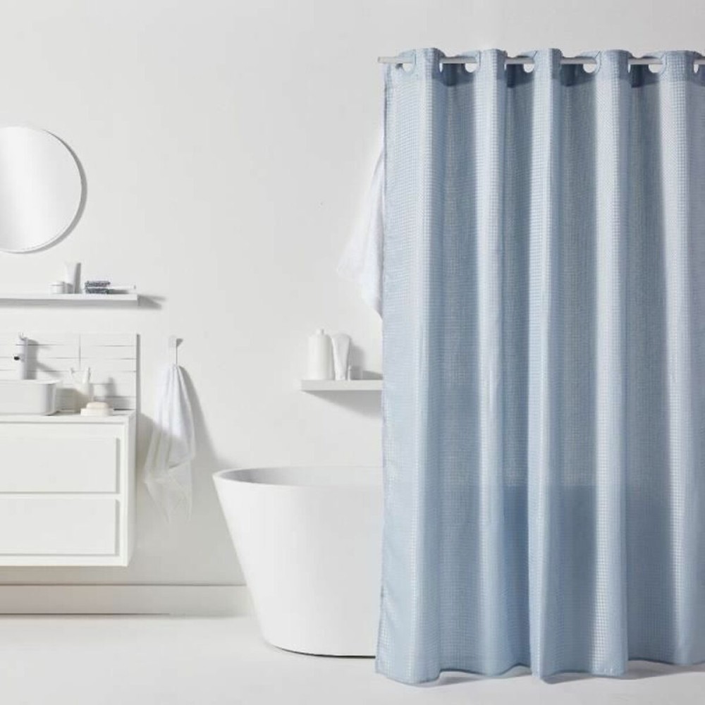 Duschvorhang TODAY Blau Polyester 180 x 200 cm (12 Stück)