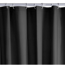 Rideau de Douche TODAY Noir PEVA 180 x 200 cm (12 Unités)