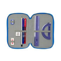 Triple Pencil Case Batman Blue 12,5 x 19,5 x 5,5 cm 37 Pieces