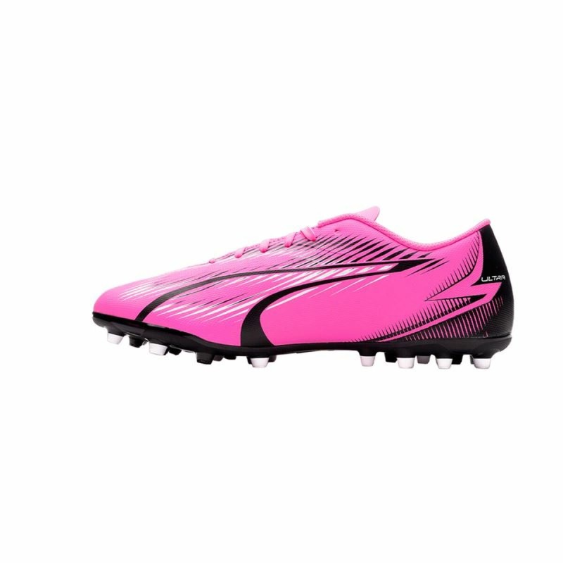 Multinocken-Fußballschuhe für Erwachsene Puma Ultra Play MG Weiß Dunkelrosa