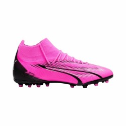 Multinocken-Fußballschuhe für Erwachsene Puma Ultra Pro MG Weiß Dunkelrosa