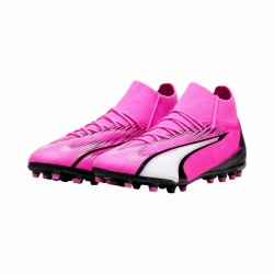 Multinocken-Fußballschuhe für Erwachsene Puma Ultra Pro MG Weiß Dunkelrosa