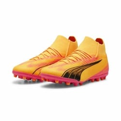 Multinocken-Fußballschuhe für Erwachsene Puma Ultra Pro MG Sun Stream Orange