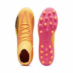 Multinocken-Fußballschuhe für Erwachsene Puma Ultra Pro MG Sun Stream Orange