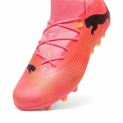 Multinocken-Fußballschuhe für Erwachsene Puma FUTURE 7 MATCH MG Sunset Glow Rot