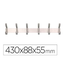 Coat rack Liderpapel PH01 Silver Metal