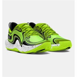 Basketball Shoes for Adults Under Armour SPAWN 6 Lime green