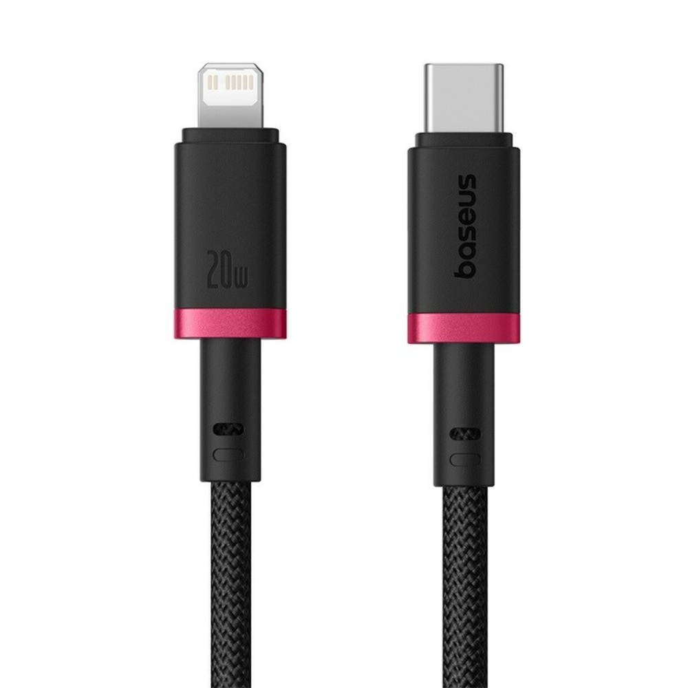 USB-C auf Lightning Verbindungskabel Baseus P10377800U01-01 Schwarz Rot 1 m