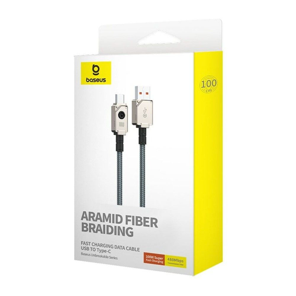 USB A zu USB-C-Kabel Baseus P10355801221-00 Schwarz 1 m