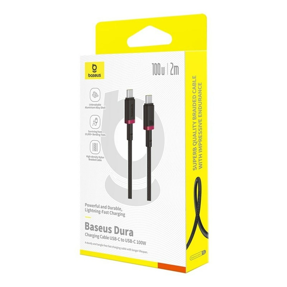 USB-C zu USB-C-Kabel Baseus P10377803U01-03 Schwarz Rot 2 m