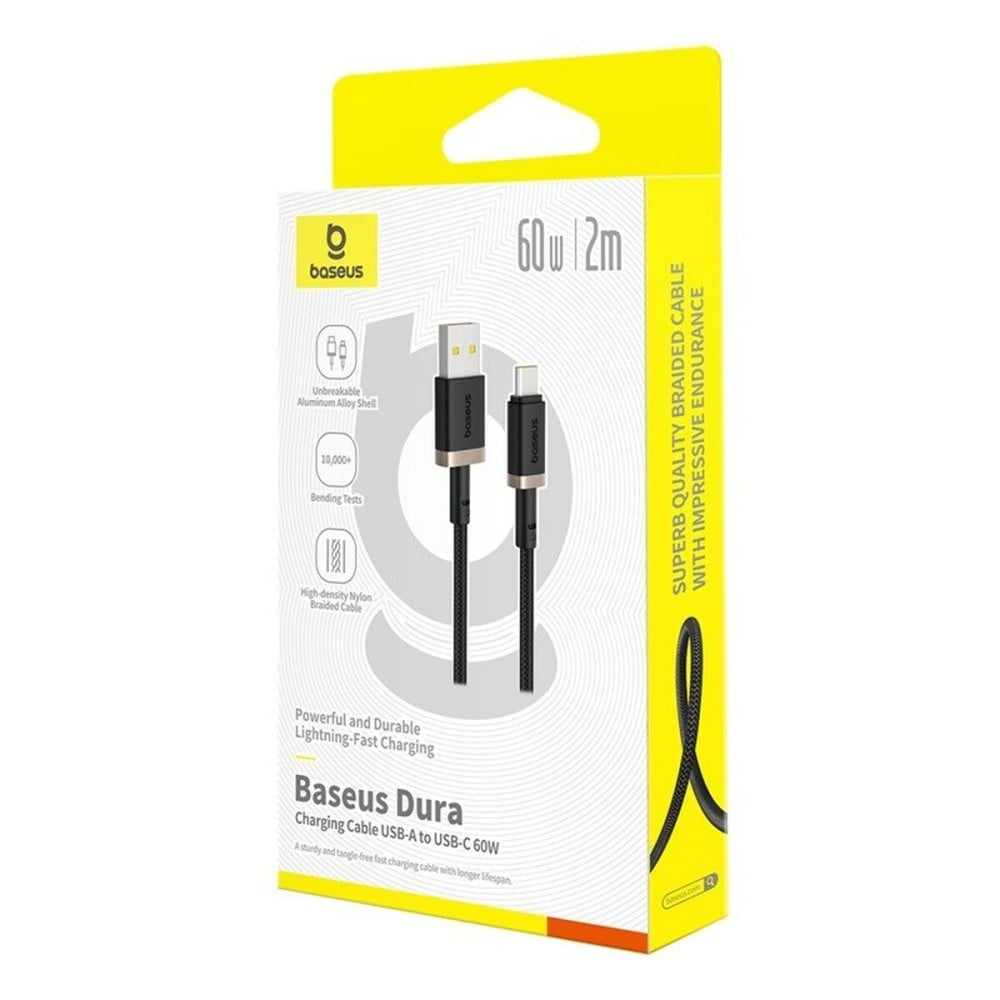 Câble USB A vers USB-C Baseus P10377802U01-02 Noir Or 2 m