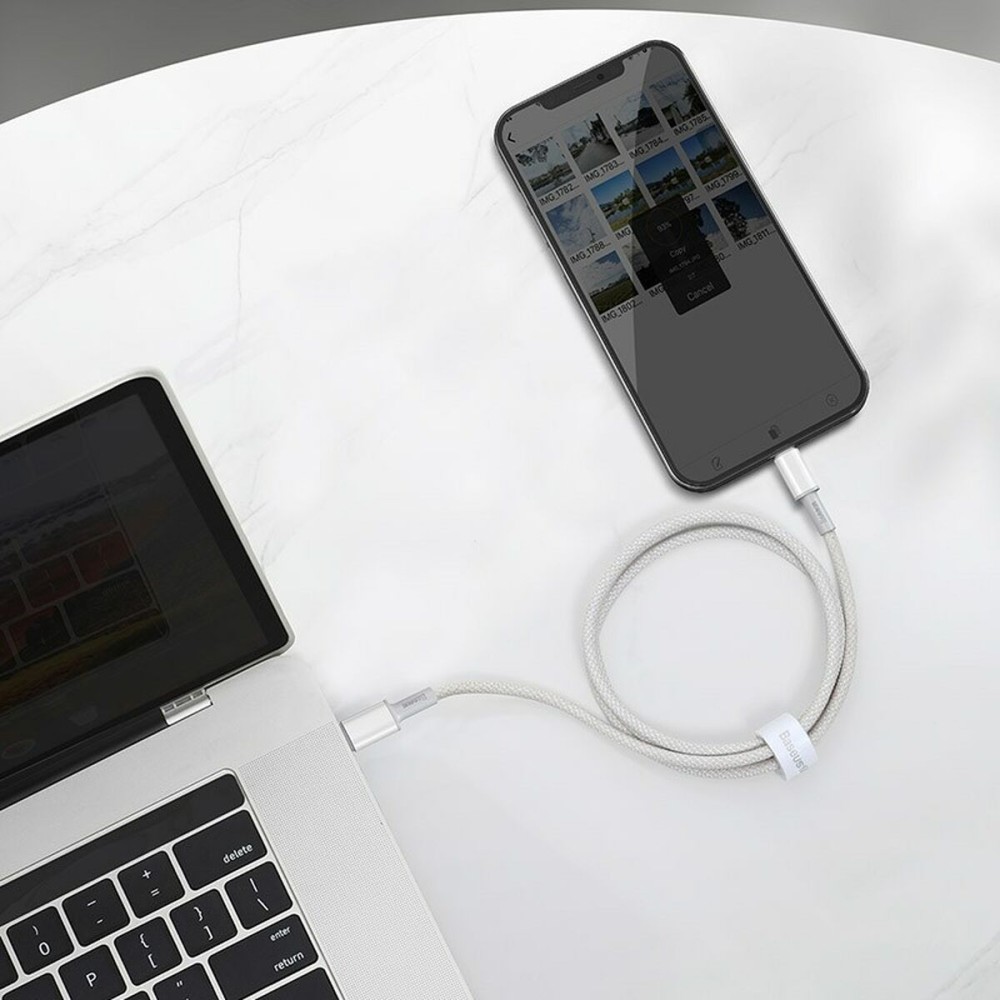 USB-C auf Lightning Verbindungskabel Baseus CATLGD-02 Weiß 1 m