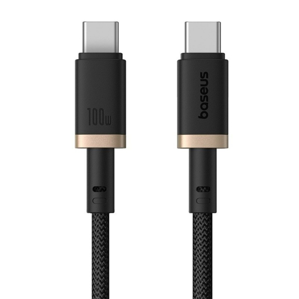 USB-C zu USB-C-Kabel Baseus P10377803U01-02 Schwarz Gold 2 m