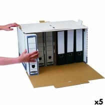File Box Fellowes Blue White 5 Units (33,5 x 55,7 x 38,9 cm)