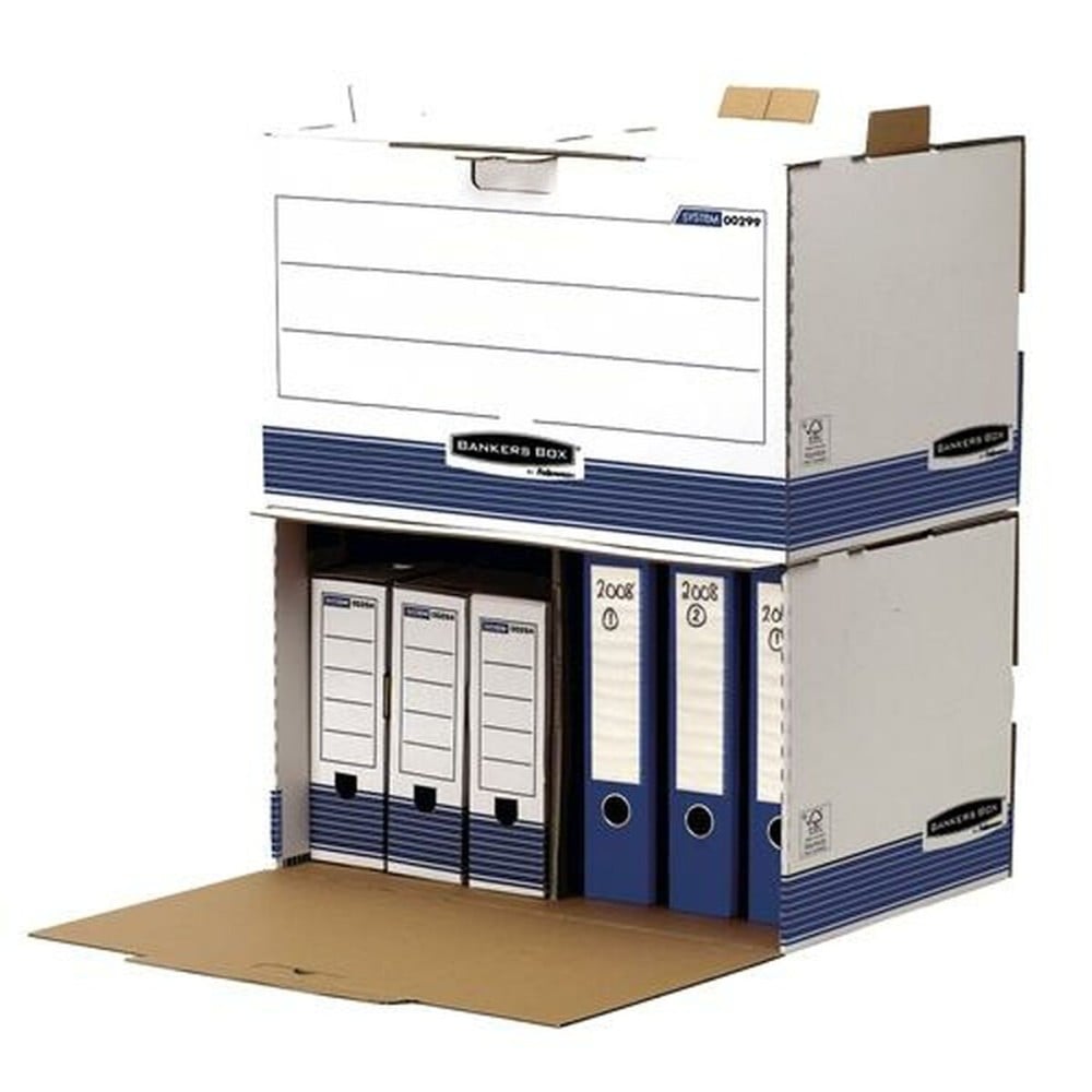 File Box Fellowes Blue White 5 Units (33,5 x 55,7 x 38,9 cm)