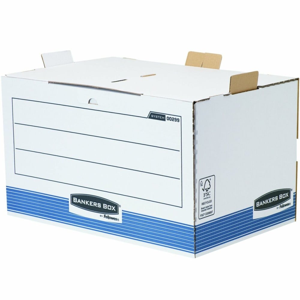 File Box Fellowes Blue White 5 Units (33,5 x 55,7 x 38,9 cm)