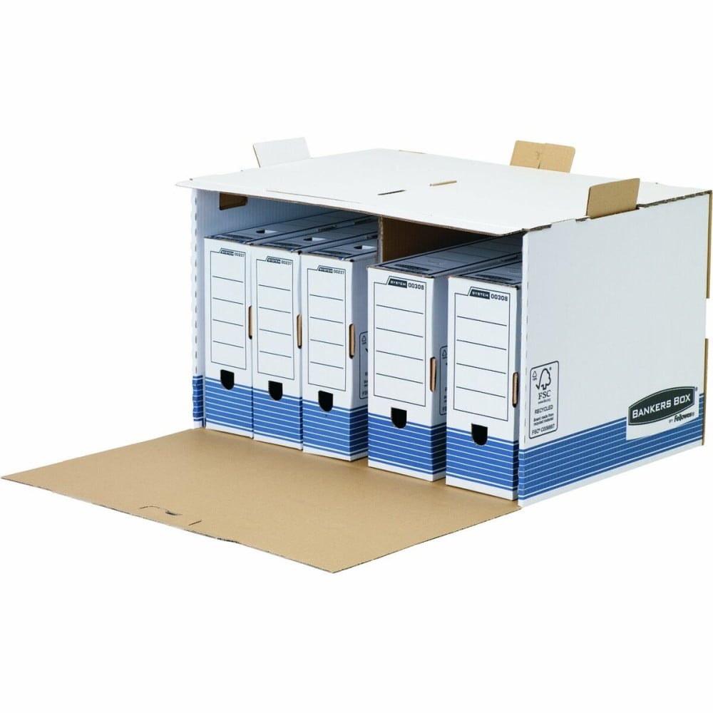 File Box Fellowes Blue White 5 Units (33,5 x 55,7 x 38,9 cm)