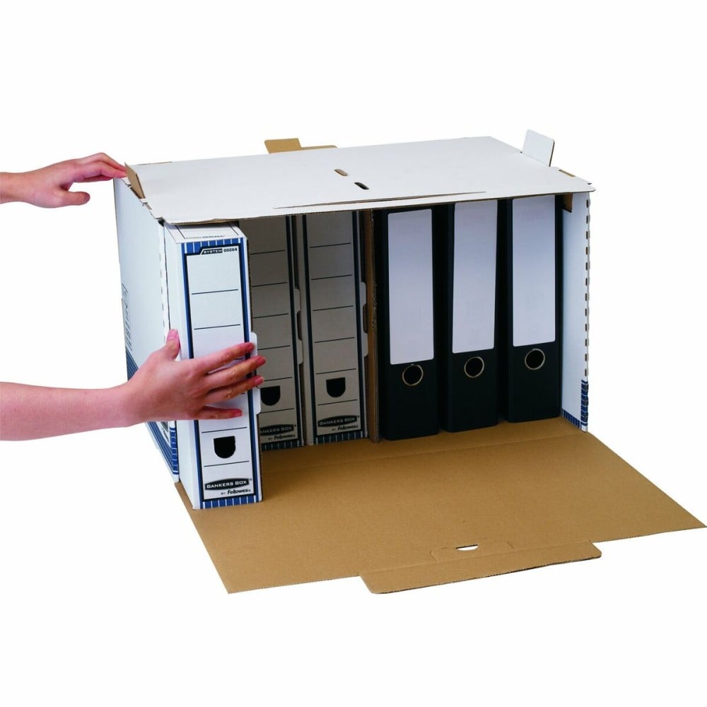 File Box Fellowes Blue White 5 Units (33,5 x 55,7 x 38,9 cm)