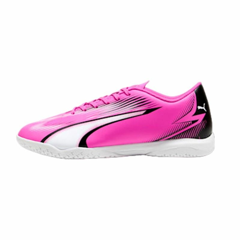 Chaussures de Futsal pour Adultes Puma Ultra Play Blanc Rose foncé Unisexe