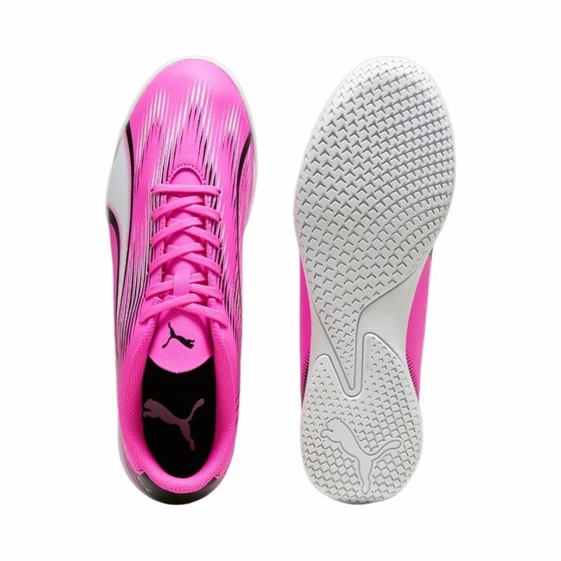 Adult's Indoor Football Shoes Puma Ultra Play White Dark pink Unisex