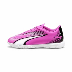 Hallenfußballschuhe für Kinder Puma Ultra Play Weiß Dunkelrosa Für Kinder Unisex