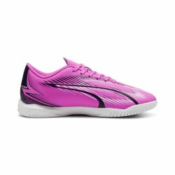 Hallenfußballschuhe für Kinder Puma Ultra Play Weiß Dunkelrosa Für Kinder Unisex