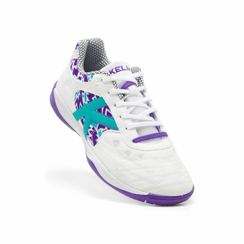 Chaussures de Futsal pour Adultes Kelme Indoor Copa Blanc Unisexe