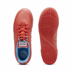 Hallenfußballschuhe für Kinder Puma Truco II Active Weiß Rot Für Kinder Unisex